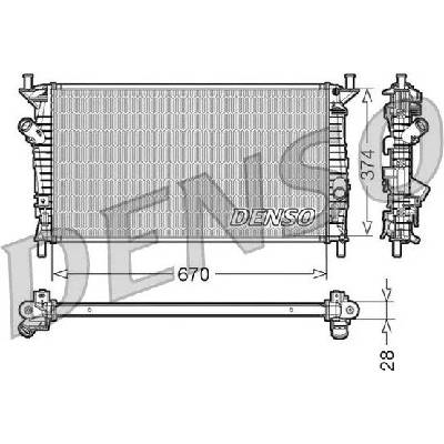 Chladič, chlazení motoru DENSO DRM10074
