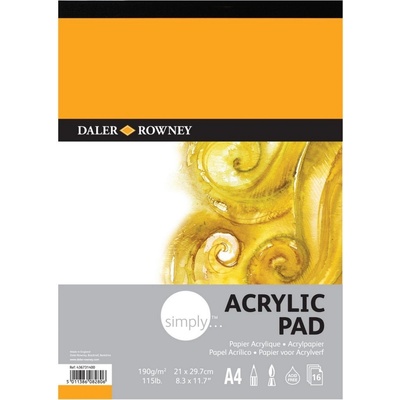 D&R Simply Skicár na akryl A4 16 listov
