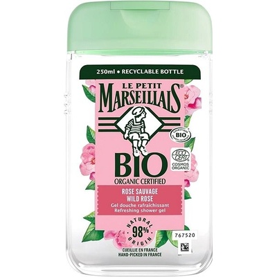 Le Petit Marseillais Bio Organic Certified Wild Rose Refreshing sprchový gél 250 ml