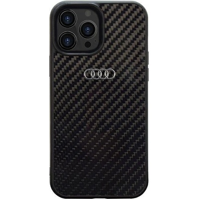 Audi Кейс Audi Carbon Fiber за iPhone 13 Pro Max 6.7"", черен / черен, твърд, AU-TPUPCIP13PM-R8/D2-BK (KXG0072826)