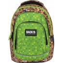 Školní batohy Backup hnědá a béžová 26 l zelená
