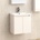InterCeramic Конзолен PVC шкаф за баня InterCeramic ICP 5155 с порцеланов умивалник - стенен модел, 51 см (ICP 5155)