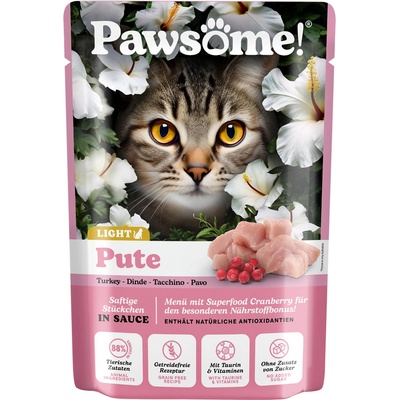 Pawsome! Adult light s krůtím mäsom 85 g