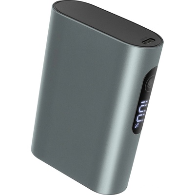 YENKEE Мобилна батерия, с дисплей, 10000 mAh, 18 W, сива (2080240018)