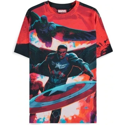 CurePink: pánské tričko Marvel Captain America Kapitán Amerika: Červený Hulk – Zboží Dáma