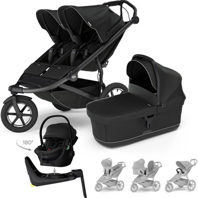 THULE 4v1 Urban Glide 3 Double Black s autosedačkou Maple Black základna a příslušenství 2025