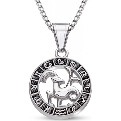 Biju Řetízek z chirurgické oceli + přívěsek znamení kozoroh 3002216