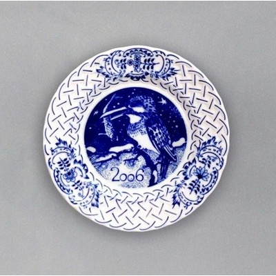 Cibulák Talíř Výroční 2006 reliéfní závěsný 18cm Originál Český porcelán Dubí