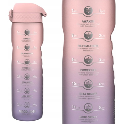 ION8 fľaša na pitie motivačná fľaša 1000 ml