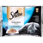 Sheba Пауч Рибно меню - Микс от деликатни рибни ястия за котки 4x85гр