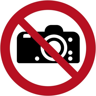 Podlahová značka - Zákaz fotografovania