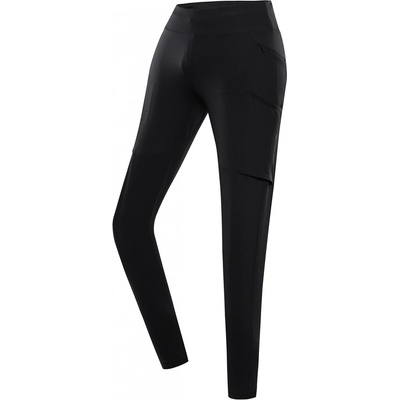 Alpine Pro GERWA 2 DÁMSKÉ RYCHLOSCHNOUCÍ OUTDOOROVÉ LEGÍNY ČERNÁ