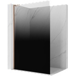 Mexen Kioto L Душ стена Walk-in 70 x 200 см, омбре черен 8 мм, розово злато - 800-070-103-60-76 (800-070-103-60-76)