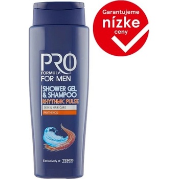 Tesco Pro Formula For men rhythmic pulse sprchový gél a šampón 400 ml