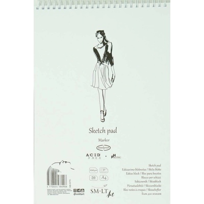 SMLT Art Blok na spirále Authentic A4 - 50 listů