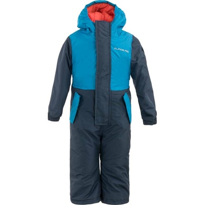 Detský zimný overal ALPINE PRO KYLO tmavo modrá