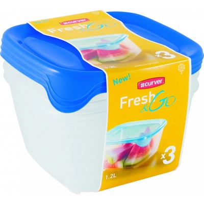 Curver FRESH&GO SET SQR 3x1.2l
