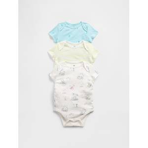 GAP Бебешко боди Brannan Bear, 3 бр. GAP GAP | Lilav | Момчешки | 50-62