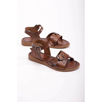 Moda Trend Дамски сандали - Цвят Таба #370830 (370830_Кафяво)