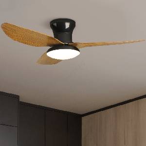 Brilagi LED регулируем таванен вентилатор 30W 230V 3000-6500K черно/кафяв + DO (BG1610)