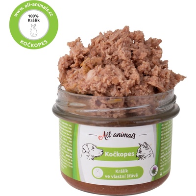 All Animals kočkopes Králik vo vlastnej šťave 200 g