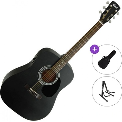 Cort AF510E Standard SET Black Satin Електро-акустична китара Дреднаут
