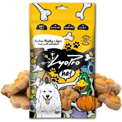 Lyopro DOG poch. mrazem sušené Kachní tlapky s dýní50 g