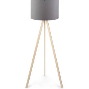 TopMebel Rosling TopMebel МДФ/плат/ПВЦ подова лампа в натурален/антрацит цвят 38x21x140cm