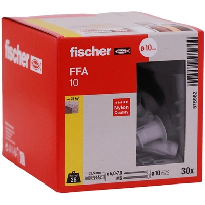 Fischer Hmoždinka do pórobetonu FFA, 62,5 mm, ø 10 mm, 30 ks 578982 – Sleviste.cz
