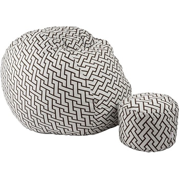 Image 1 of PUFRELAX Комплект Барбарон с табуретка за крака 700л. King Size, Zappity Brown, Перящ се калъф, Пълнеж с микс от мемори пяна и дунапрен, Гама Premium (PUF-M-KO-PT-ZAB)