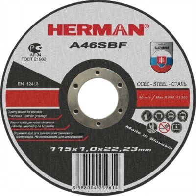 Herman Rezný kotúč 125 x 1,5 mm A46RBF