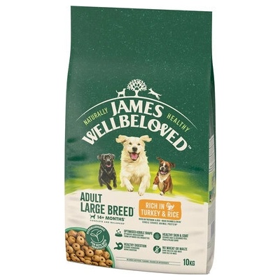 James Wellbeloved Adult Large bohaté na krůtu a rýži 10 kg