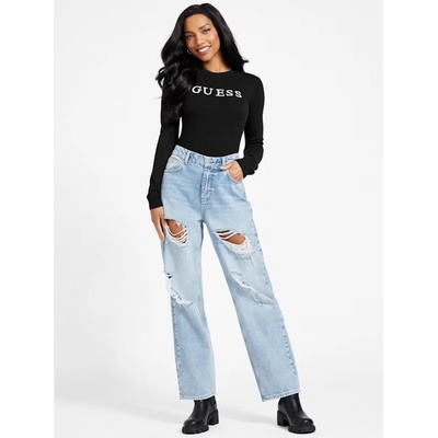 Guess Jeans Дамски черен суитшърт jblk Guess Jeans Guess Jeans | Cheren | ЖЕНИ | M