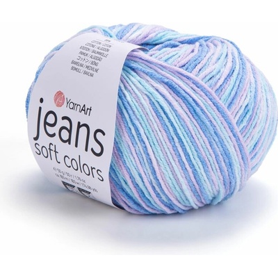Yarn Art Jeans Soft Colors 6209 růžová, modrá