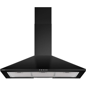 Pyramis Абсорбатор за кухня Square Chimney Black 60 см или 90 см, стенен тип камина