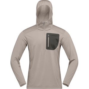 Norrøna Мъжки поларен пуловер Norrøna Falketind Warm1 Hood Fleece jumper - Winter Twig / Beluga - размер S (005-7092-0311)