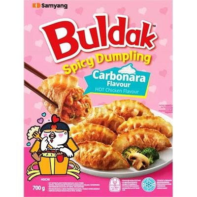 Samyang Knedlíčky s příchutí pikantního kuřete Buldak Carbonara 700 g – Sleviste.cz