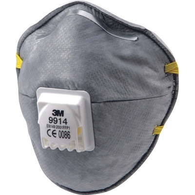 3M 9914 FFP1 respirátor s ventilom Biela