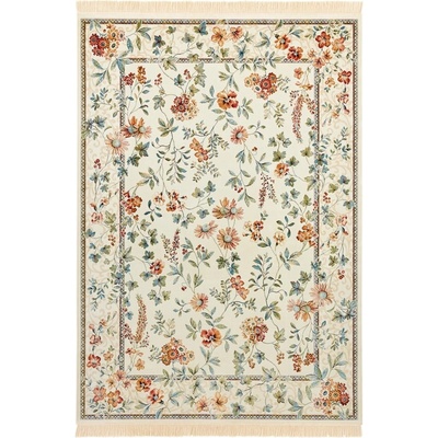 Hanse Home Кремав килим от вискоза 135x195 cm Oriental Flowers - Nouristan (104376-135x195)