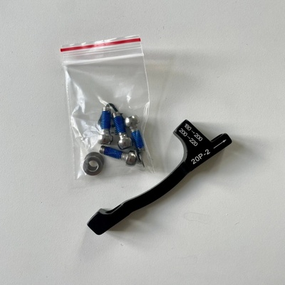 adaptér Sram Post 20 P 2 pro použití pouze s 200 mm a 220 mm kotouči