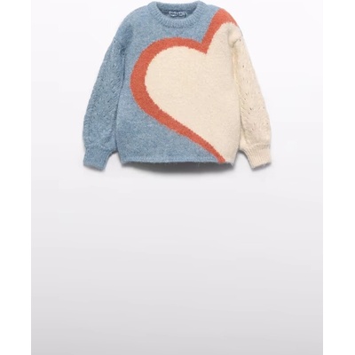 Abel & Lula svetr přes hlavu Srdce modrý – Zboží Dáma