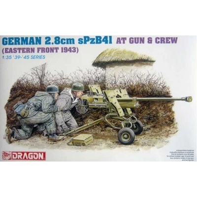 Dragon GER.2.8cm SPZB41 AT GUN w/CREW Model Kit 6056 1:35