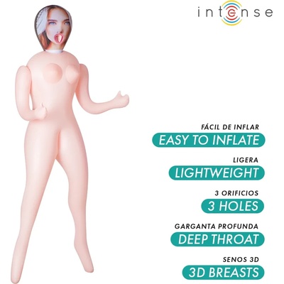 Надуваема кукла с три отвора и гърди, 145см. - Intense Dolls Nicole (D-244842)