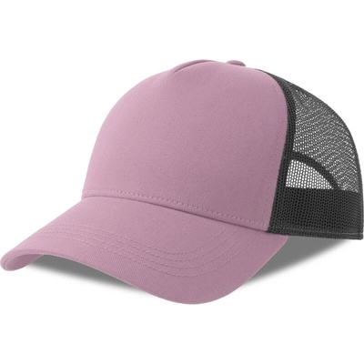 Atlantis Headwear Rapper Cotton-S 5 panelová Trucker COT330260aro99-lilac/black Lilac/černá