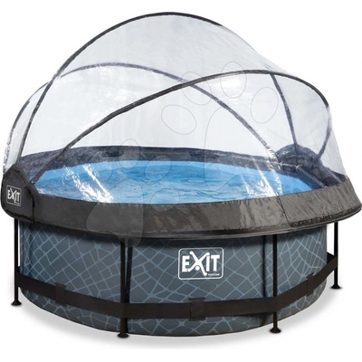 Exit Toys Stone pool Bazén s krytom a filtráciou 244x76 cm