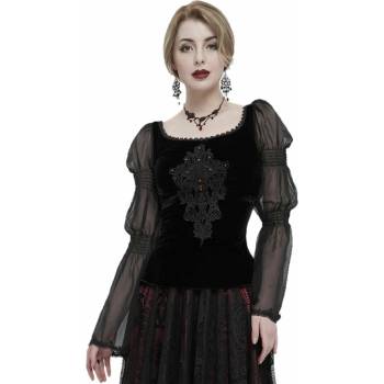 Image 1 of Devil fashion дамска тениска с дълги ръкави (топ) DEVIL FASHION - Medieval Queen готик - TT193