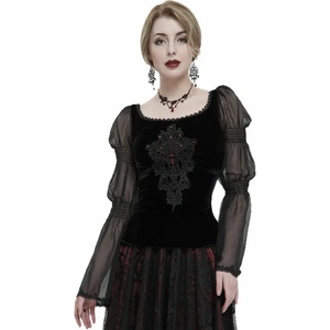 Devil fashion дамска тениска с дълги ръкави (топ) DEVIL FASHION - Medieval Queen готик - TT193