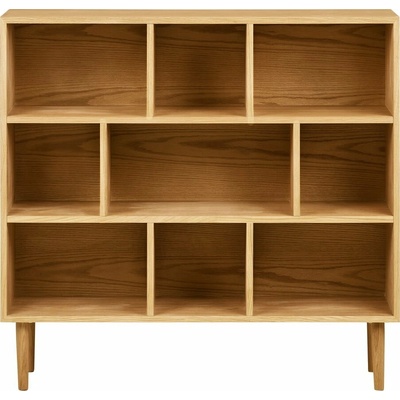 Knižnica v dekore duba v prírodnej farbe 30x104,5x112 cm Oshawa – House Nordic