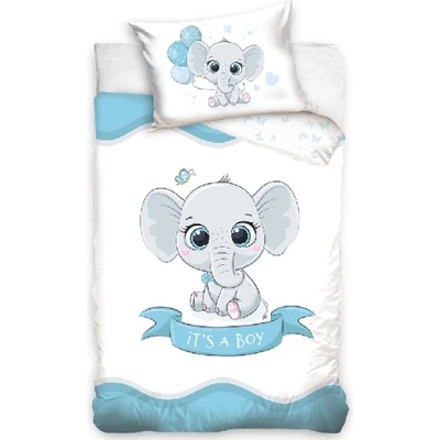Sonne Бебешки спален комплект синьо слонче (pat36760)