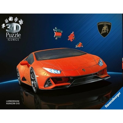 Ravensburger 3D Puzzle Lamborghini Huracán Evo Oranžové 108 ks